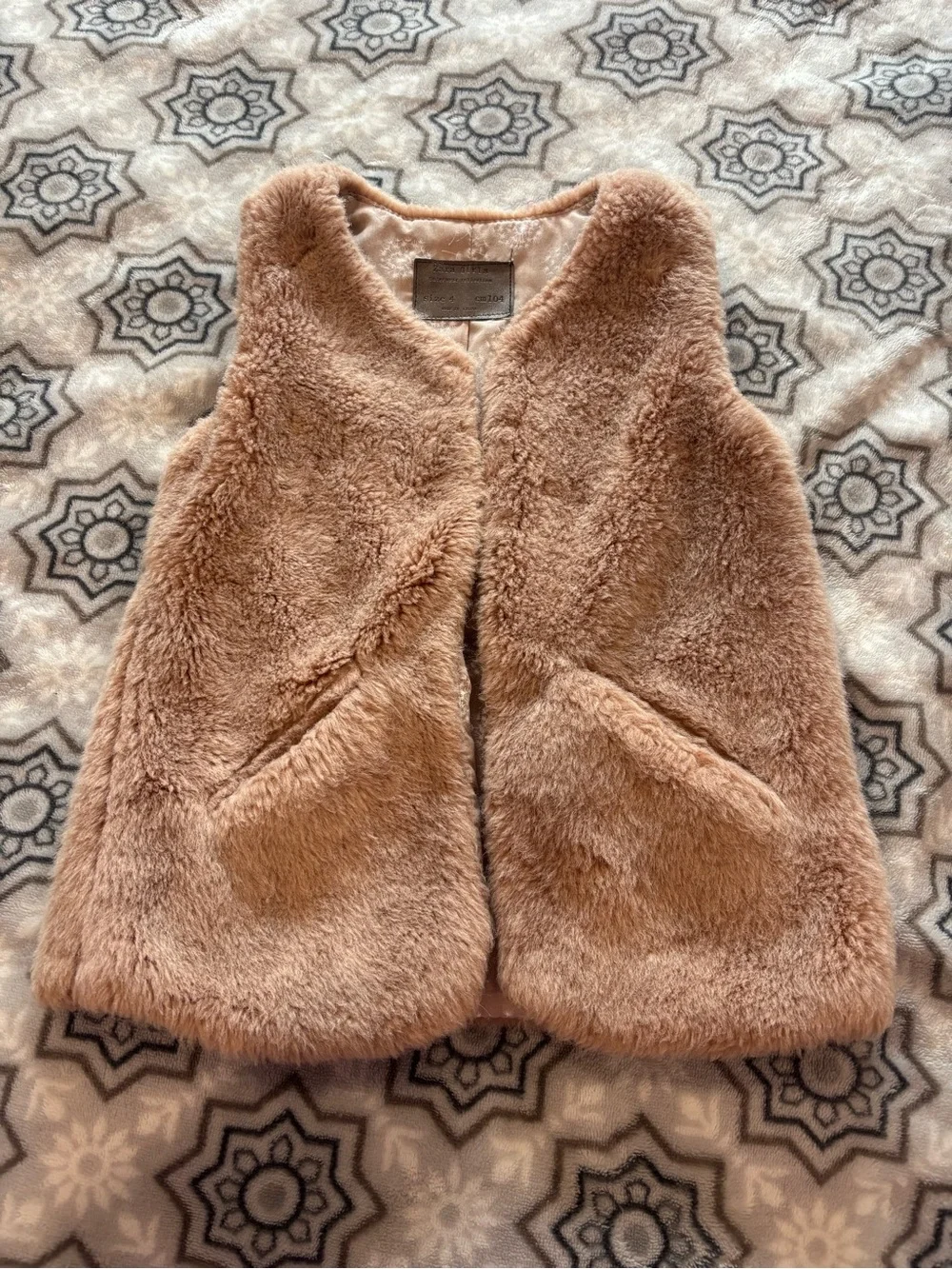 Zara Girls Faux Fur Vest